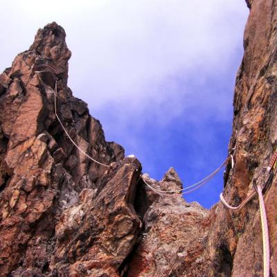 Tn Kenya Mount Kenya Shiptons Notch High On Batian North Face Standard Route