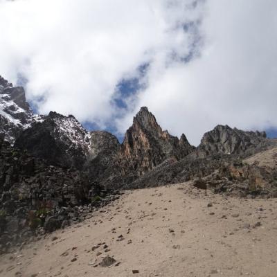 Tn Top Of Scree On Naro Moru Route